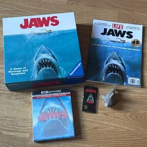 Jaws Collector's Set with Game, Magazine, and 4K Movie